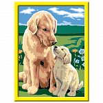 Set pictura pe numere Ravensburger CreArt, Catel cu pui, 7 plus