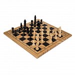 Joc sah, din lemn, 28.5x28.5cm - OOTB