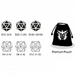 Set 6 carcase RPG pentru GoDice - 3 albe si 3 negre
