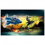 Playmobil City Action - Avionul politiei si hot cu drona, 5 ani plus