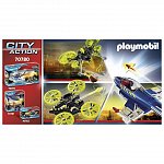 Playmobil City Action - Avionul politiei si hot cu drona, 5 ani plus