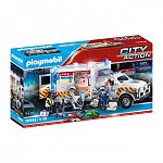 Playmobil City Action - Ambulanta cu lumini si sunete, 5 ani plus