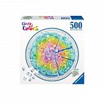 Puzzle Cerc Prajitura Curcubeu, 500 piese