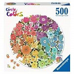 Puzzle Cerc flori, 500 piese