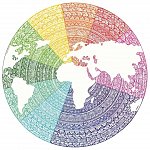 Puzzle Cerc mandala, 500 piese