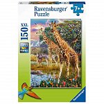 Puzzle Girafe in africa, 150 piese