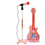 Set chitara si microfon roz Hello Kitty