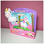 Unicornul Meu Stralucitor in Cutie - animalut de plus si carticica in limba engleza