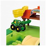 Masuta de joaca cu apa si nisip 2 in 1 - Ferma John Deere