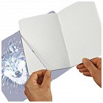 Caiet A4, 2 x 40 file, 80 g-mp, dictando si matematica, My.Book Flex, Wild Animal Wolf