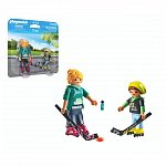 Playmobil Figures - Mama si copilul jucand hochei, 4-10 ani