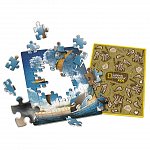 Puzzle dublu CubicFun - Pterosaur in cutie metalica ou, 63 piese