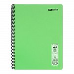 Caiet cu spira Mynote PP, A4 60 file, dictando, Pastel - diverse culori
