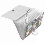 Mapa din plastic, A4, cu elastic, 12 compartimente, Ladylike Butterfly, Herlitz easy.orga