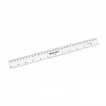 Rigla 30 cm, plastic transparent, Westcott