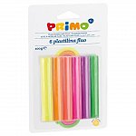 Plastilina Primo, set 6 culori, 110 g, fluorescenta