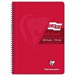 Caiet cu spira A4 EuropaGlossy Clairefontaine 90f detas dictando rosu