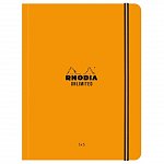 Caiet cu elastic Rhodia Unlimited A5 plus 60f matematica microperf portocaliu