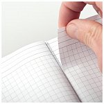 Caiet cu elastic Rhodia Unlimited A5 plus 60f matematica microperf negru