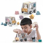 Jucarie de tras sortator forme geometrice Camion PolarB