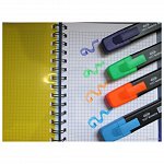 Textmarker Centrum, 1-5 mm, set 4 bucati galben, verde, portocaliu, roz
