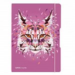 Caiet A5, 40 file, 80 g-mp, matematica, PP, my.book Flex, Wild Animals Lynx