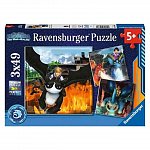 Puzzle Cum sa iti dresezi Dragonul TNR, 3x49 piese