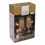 Set 2 pahare pentru sampanie Diamante, 250 ml