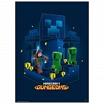 Set 2 Chibi Posters Minecraft, Dungeons, 52 x 38 cm