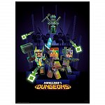 Set 2 Chibi Posters Minecraft, Dungeons, 52 x 38 cm