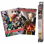 Set 2 Chibi Posters One Punch Man, Saitama and Genos, 52 x 38 cm