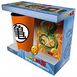 Set cadou Dragon Ball, 3 piese - pahar, insigna si caiet A6, 160p, dictando