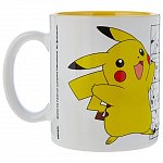Set cadou Pokemon Pikachu, 4 piese - cana, pahar, 2 x suport pahar