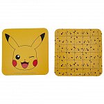 Set cadou Pokemon Pikachu, 4 piese - cana, pahar, 2 x suport pahar