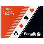 Set carti de joc Poker, Bridge, Canasta, 2 pachete - Piatnik