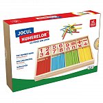 Jocul numerelor cu piese din lemn. 2-4 jucatori, 5 ani plus, Deico
