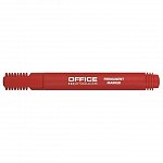 Marker permanent Office Products, varf rotund, 1-3 mm, rosu