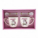 Set 2 cani cu lingurite, unicorni