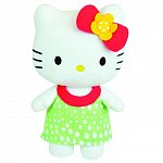 Jucarie Plus Jemini, 20cm - Hello Kitty - Rochita Verde