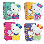 Jucarie Plus Jemini, 20cm - Hello Kitty - Rochita Verde