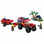 LEGO City - Camion 4X4 si barca de pompieri 60412