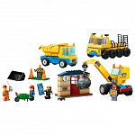 LEGO City - Camioane de constructie si macara cu bila pentru demolari 60391