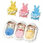 Figurine Sylvanian Families, Set De Ingrijire A Iepurasilor Tripleti