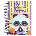 Caiet cu spira A6, Bangoberry, 200 plus 80 file, dictando plus velin, Pally Panda