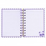 Caiet cu spira A6, Bangoberry, 200 plus 80 file, dictando plus velin, Pally Panda
