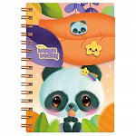 Caiet cu spira 15 x 20 cm, Bangoberry, 200 file, coperta PP, Pally Panda