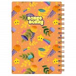 Caiet cu spira 15 x 20 cm, Bangoberry, 200 file, coperta PP, Pally Panda