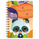 Caiet cu spira 15 x 20 cm, Bangoberry, 200 file, coperta PP, Pally Panda