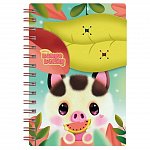 Caiet cu spira 15 x 20 cm, Bangoberry, 200 file, coperta PP, Porcusorul Piggy