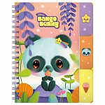 Caiet cu spira 20 x 25 cm, Bangoberry, 200 file, Pally Panda